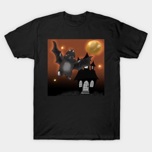 BAT BUNNY outside the Halloween castle T-Shirt